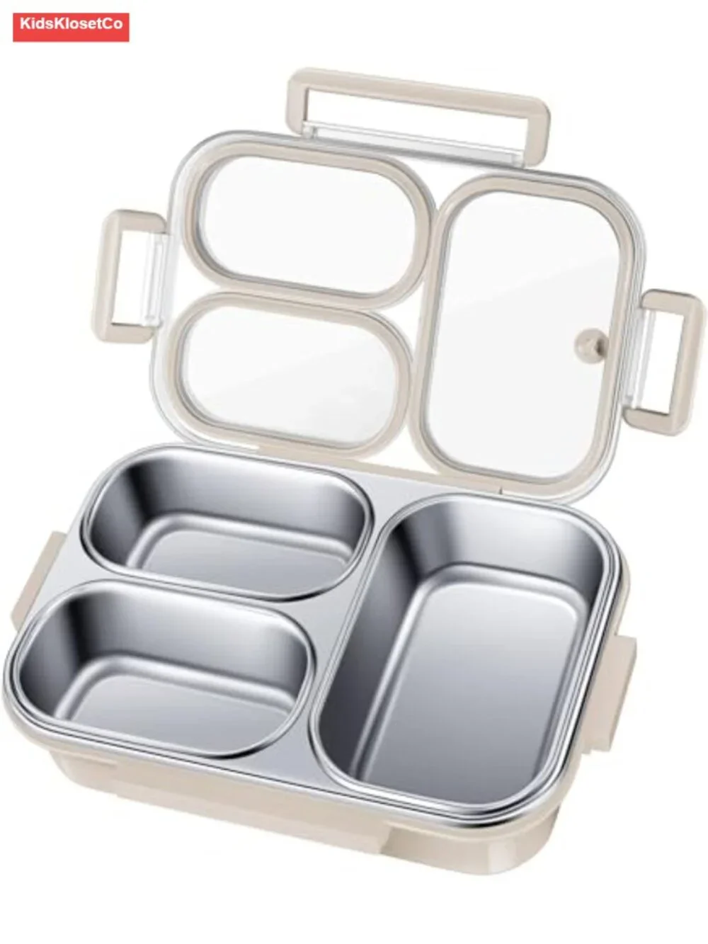Stainless Steel Bento Box 3 Compartments Leakproof Lunch Container 25oz